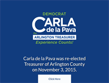 Tablet Screenshot of carlafortreasurer.com